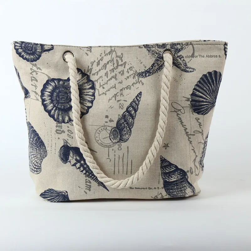 New Ladies Canvas Handbag Large Capacity Paris Tower Printed Travel Shopping Bag Female Shoulder Crossbody Bag Beach Tote Bags
