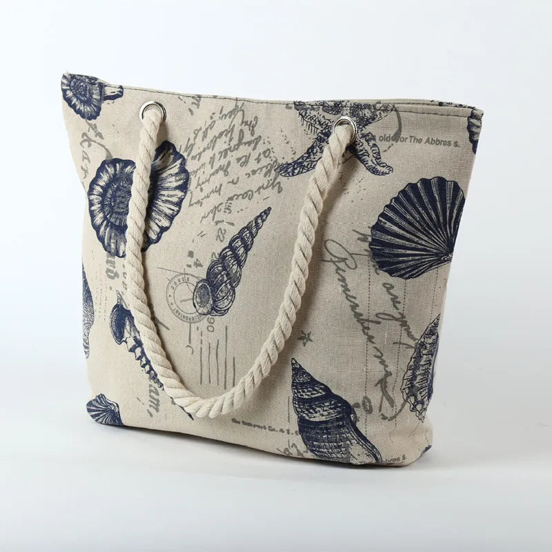 New Ladies Canvas Handbag Large Capacity Paris Tower Printed Travel Shopping Bag Female Shoulder Crossbody Bag Beach Tote Bags