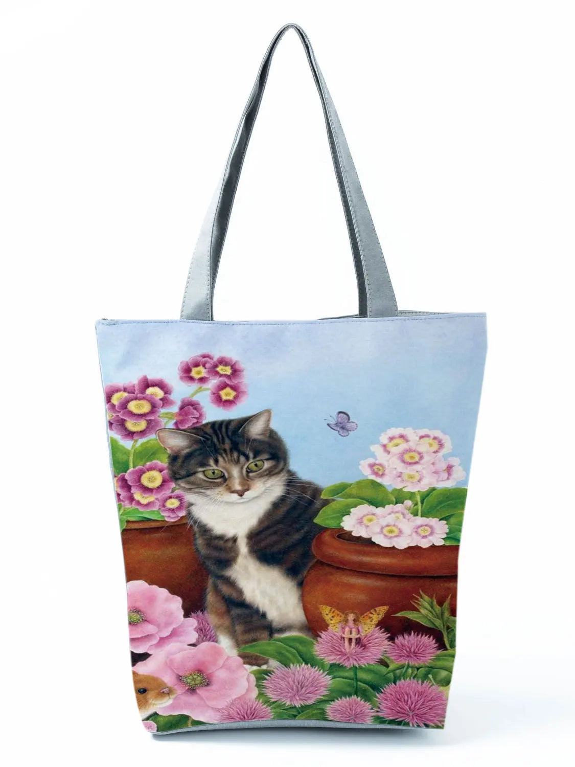 High Capacity Animal Design Bags Women Bag Black Cat Print Shopper Bag Handbag Office Reusable Casual Shoulder Bags Dropshipping